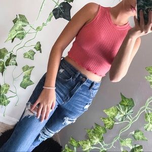 Coral Pink Sleeveless top